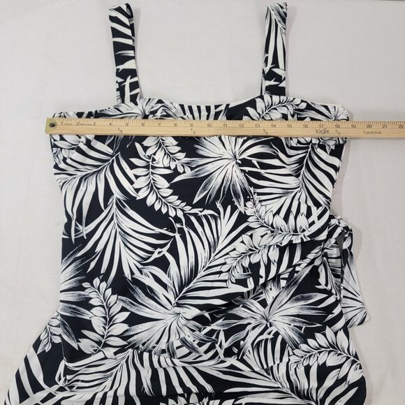 Silhouette Solution Women's Bathing Swimming Swim Suit Black & White Size 18 New - Picture 5 of 5